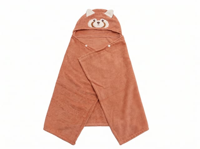 フード付きバスタオル レッサーパンダ